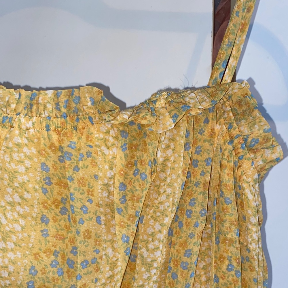Japna Yellow Floral Mini Dress - Picture 14 of 15